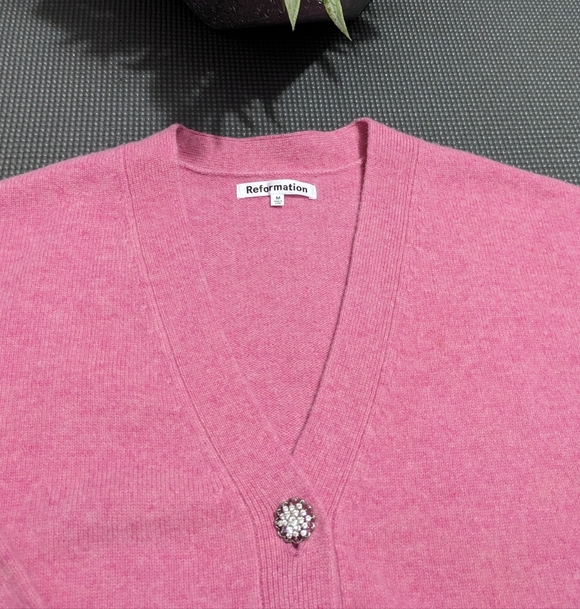 REFORMATION NWOT Val Regenerative Wool Cardigan - Picture 4 of 11